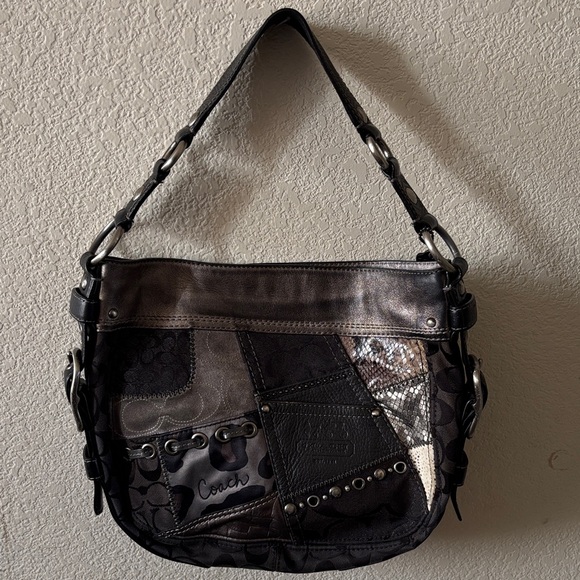 Coach Multicolor Patchwork Shoulder Bag - Picture 1 of 8